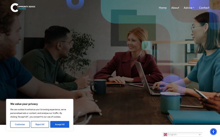 Screenshot of advicecauseway.com
