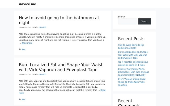 Screenshot of adviceme.co
