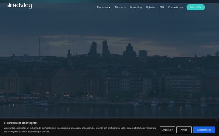 Screenshot of advicy.se