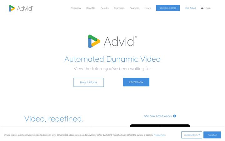 Screenshot of advidvideo.com