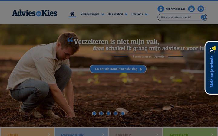 Screenshot stránky adviesenkies.nl