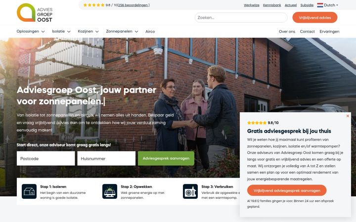 Screenshot di adviesgroepoost.nl