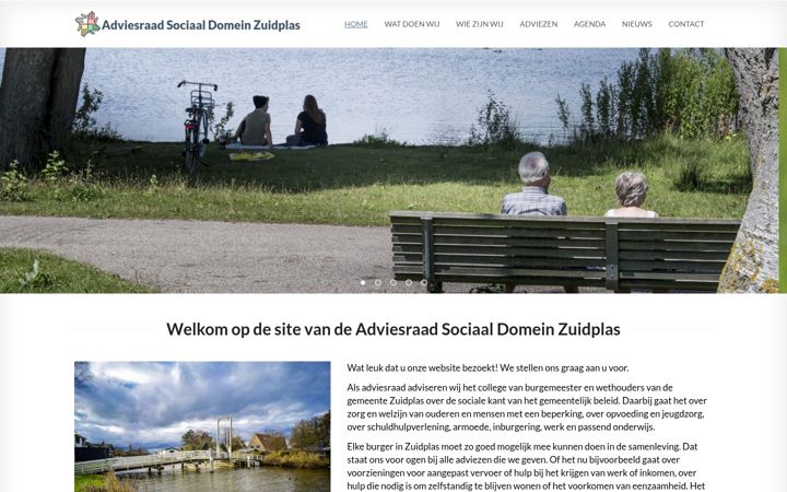 Screenshot of adviesraadsociaaldomeinzuidplas.nl