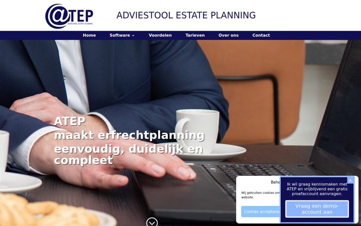 Screenshot di adviestoolestateplanning.nl