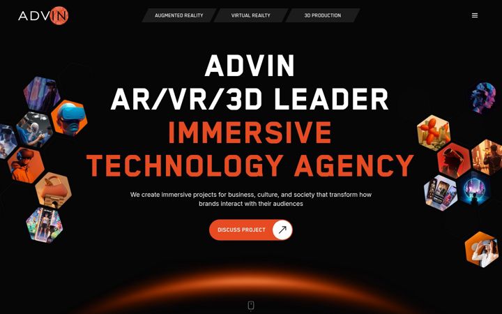 Screenshot of advin-global.com