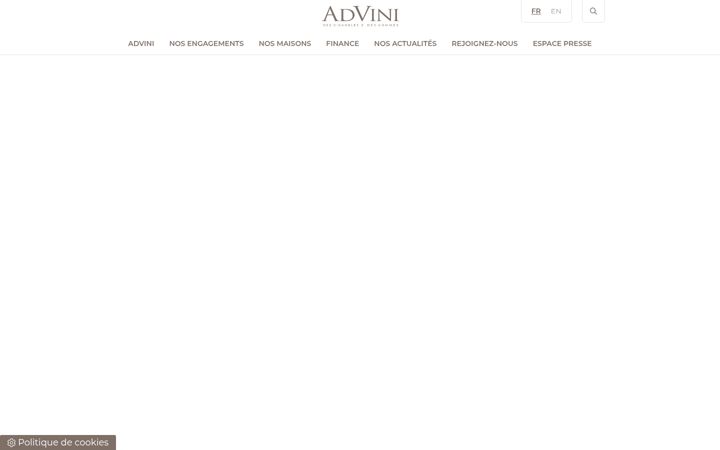 Screenshot of advini.com