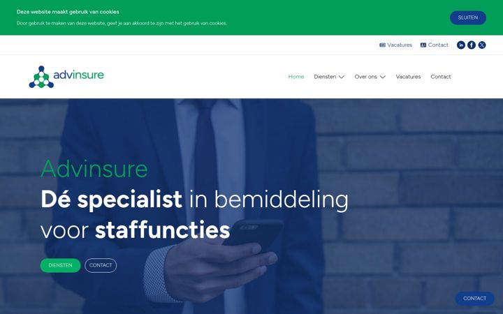 Screenshot of advinsure.nl