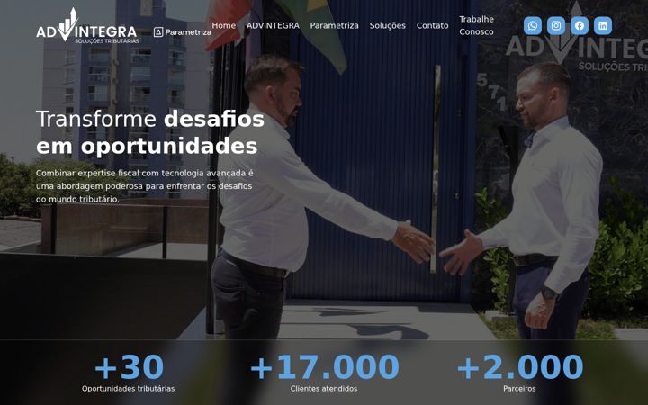 Screenshot of advintegra.com.br