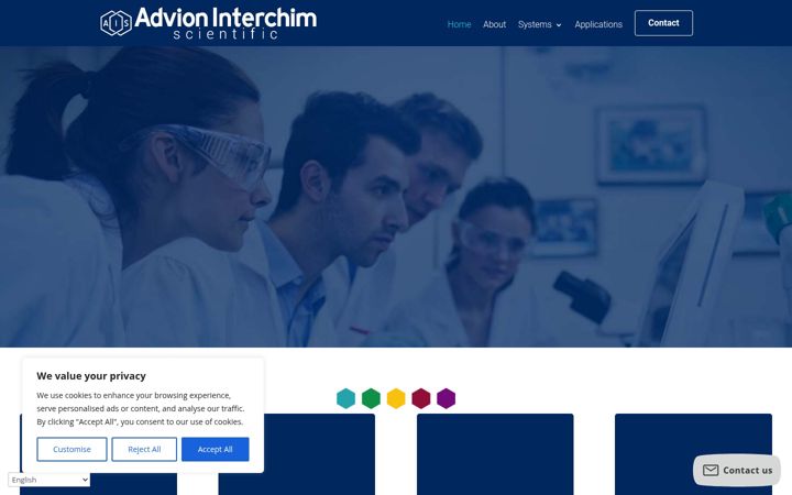 Screenshot of advion-interchim.com
