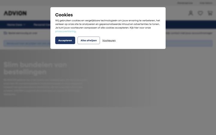 Screenshot of advion.nl