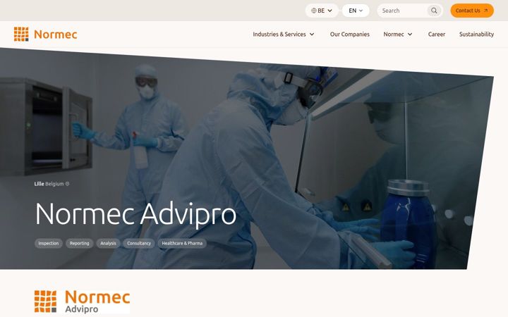 Screenshot of advipro.com