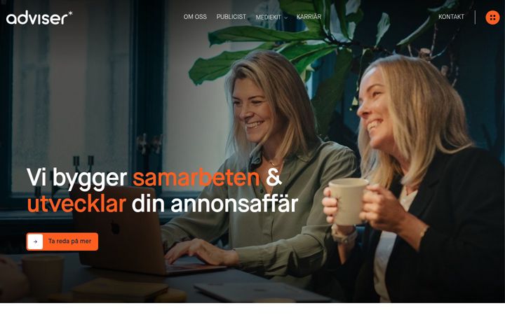 Screenshot of adviser.se
