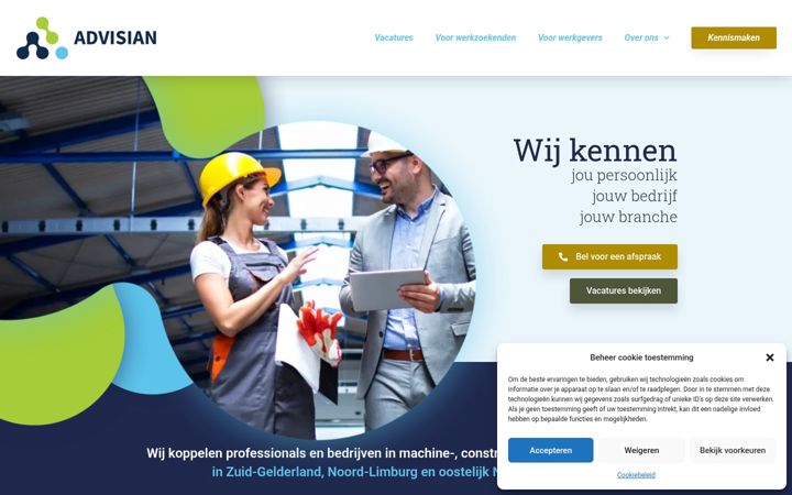 Screenshot di advisian.nl