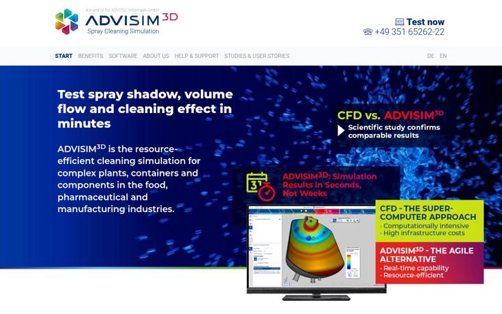 Snímek obrazovky advisim3d.com
