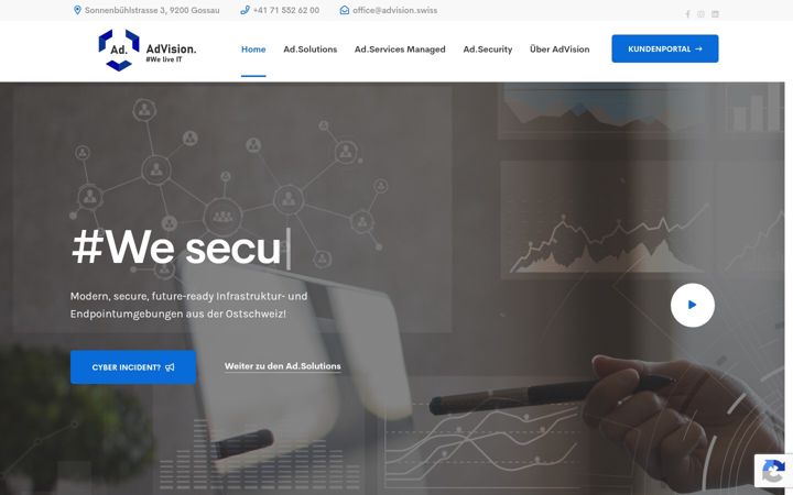 Screenshot of advision.swiss
