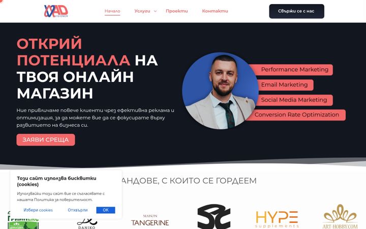 Screenshot of advisioner.com