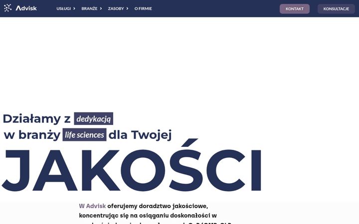 Screenshot of advisk.com