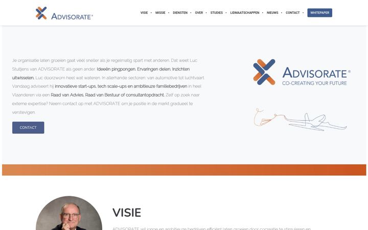 Screenshot di advisorate.be