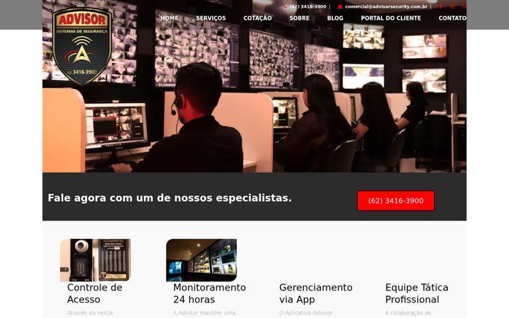 Screenshot di advisorsecurity.com.br
