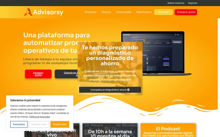 Screenshot of advisorsy.es