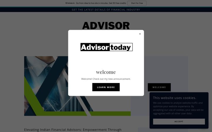 Skærmbillede af advisortoday.in