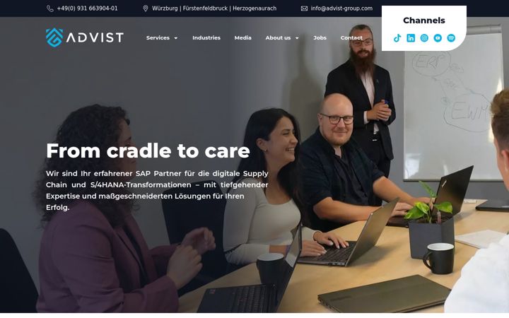 Screenshot of advist-group.com