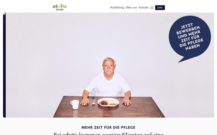Screenshot of advita-karriere.de