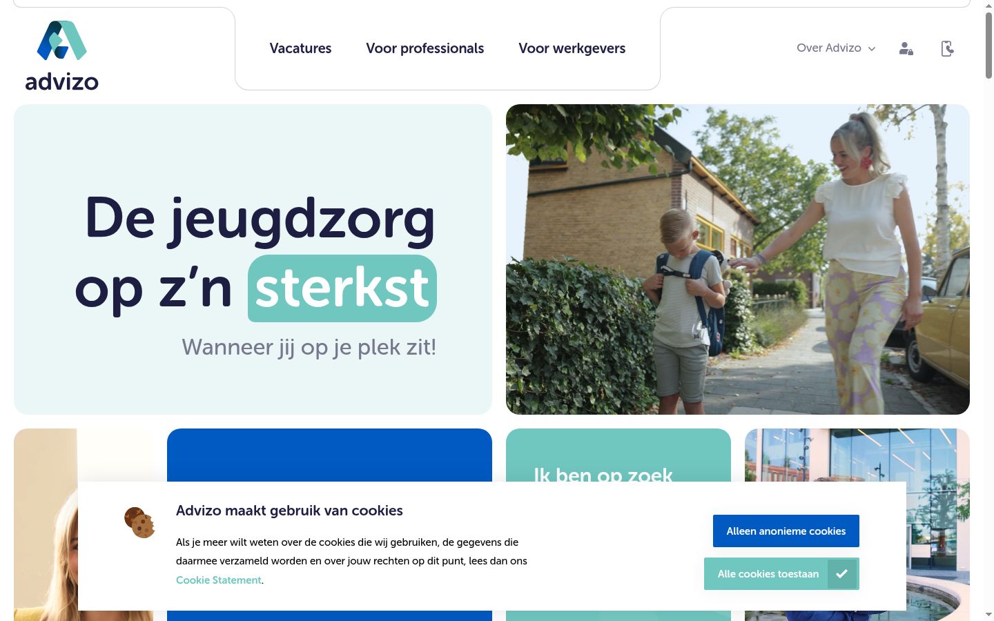 Képernyőkép a bármilyen interakció előtt megjelenő hozzájárulási bannerről