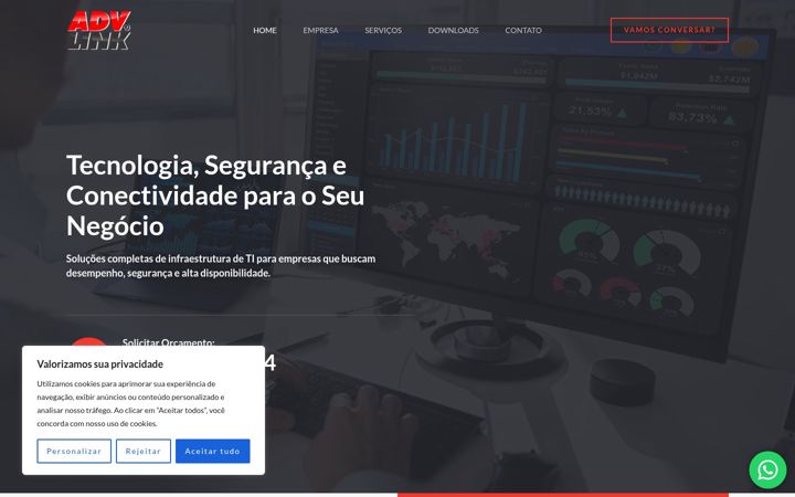 Screenshot di advlink.com.br