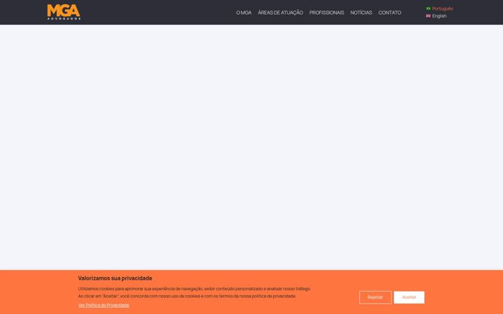 Screenshot of advmga.com.br