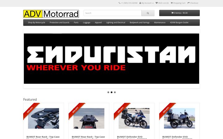 Screenshot of advmotorrad.com