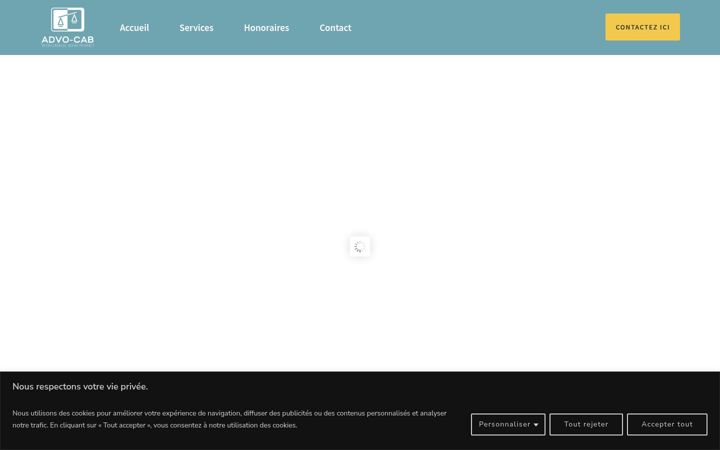 Screenshot of advo-cab.fr