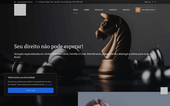 Captură de ecran a advobr.com.br