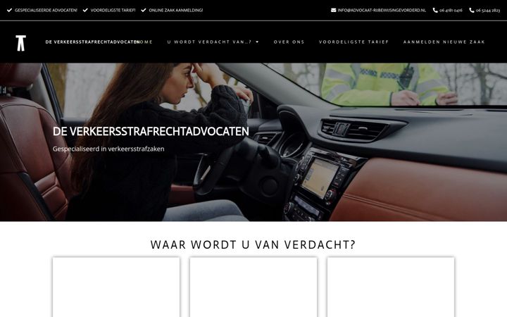 Екранна снимка на advocaat-rijbewijsingevorderd.nl