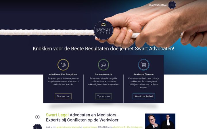 Captură de ecran a advocaatblog.nl