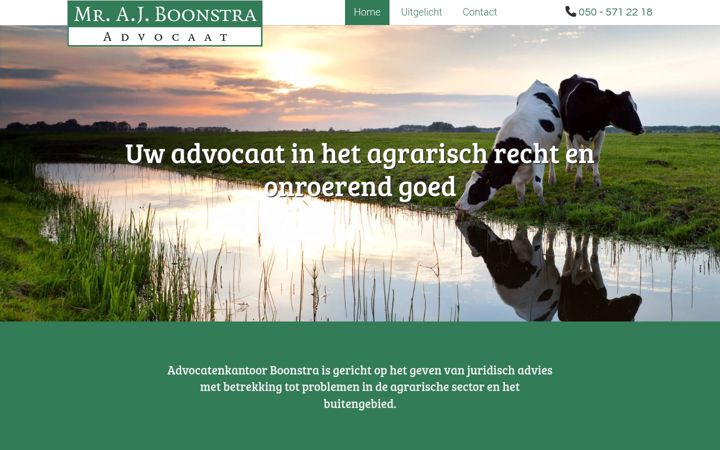 Screenshot of advocaatboonstra.nl