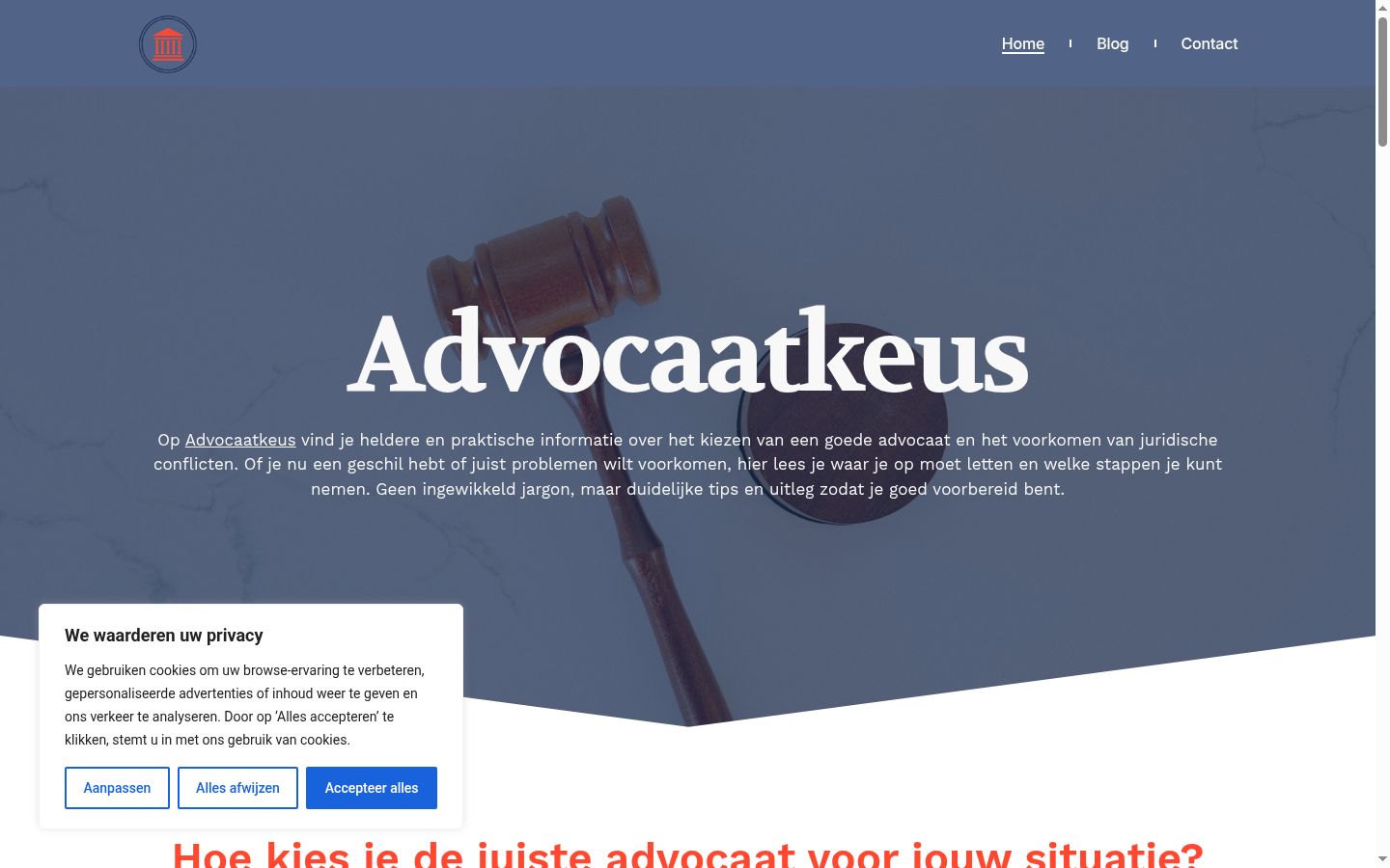 Screenshot tal-banner tal-kunsens muri qabel kwalunkwe interazzjoni