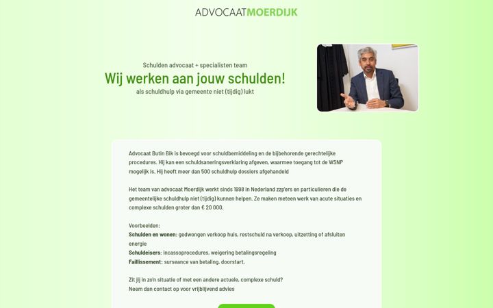 Screenshot of advocaatmoerdijk.nl