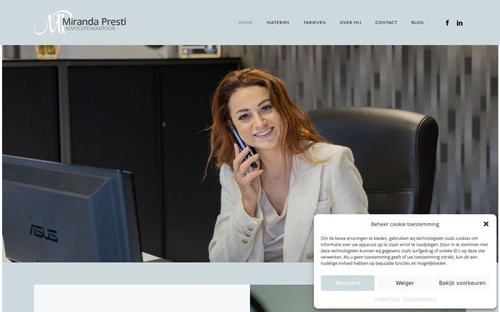 Skärmbild av advocaatpresti.be