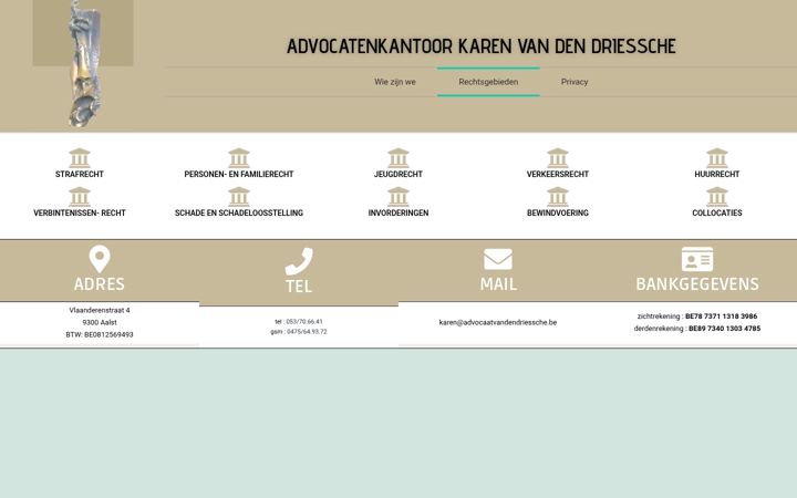 Screenshot of advocaatvandendriessche.be