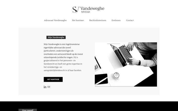 Skärmbild av advocaatvandeweghe.be