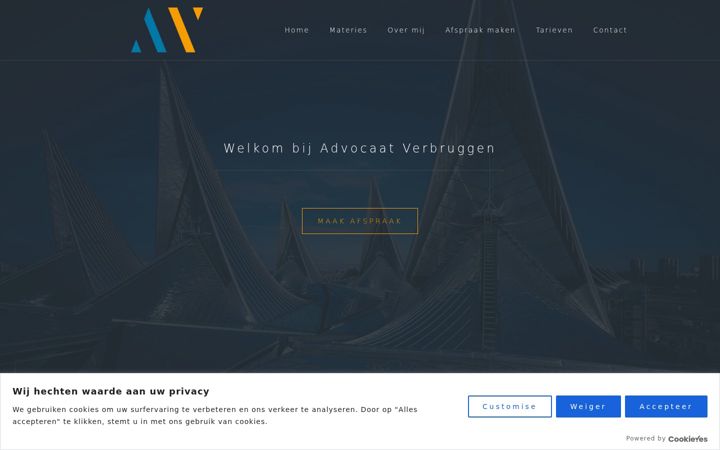Screenshot of advocaatverbruggen.be