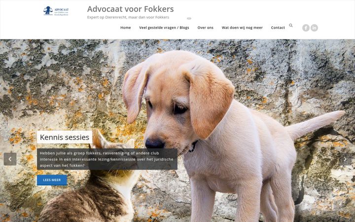 Screenshot of advocaatvoorfokkers.nl