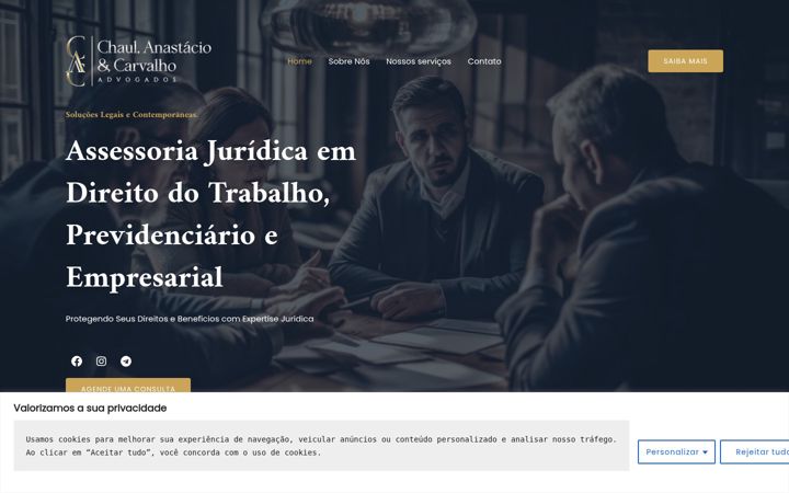 Screenshot di advocaciacac.com.br