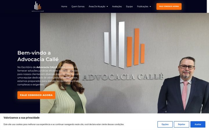Screenshot of advocaciacalle.com.br