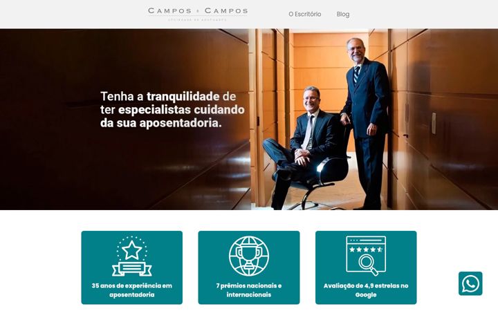 Screenshot di advocaciacamposecampos.com.br