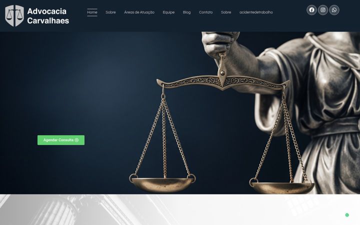 Screenshot di advocaciacarvalhaes.com.br