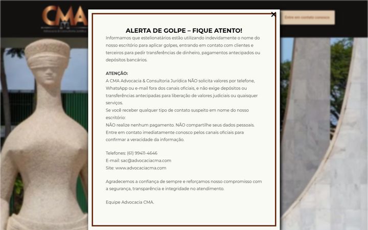 Captura de ecrã de advocaciacma.com