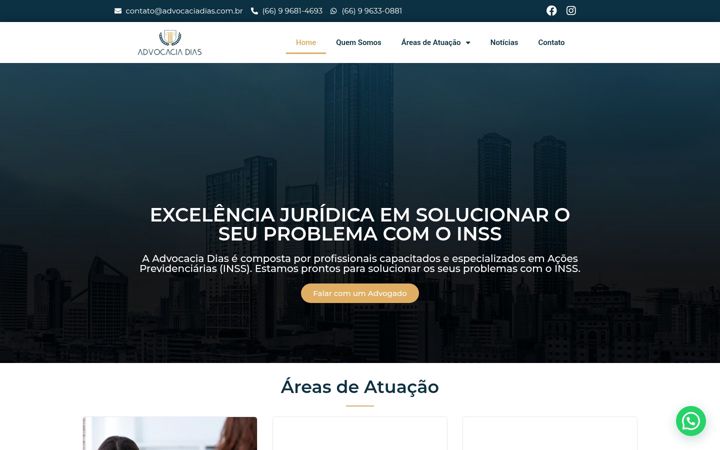 Screenshot of advocaciadias.com.br