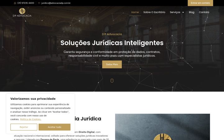 Screenshot di advocaciadp.com.br